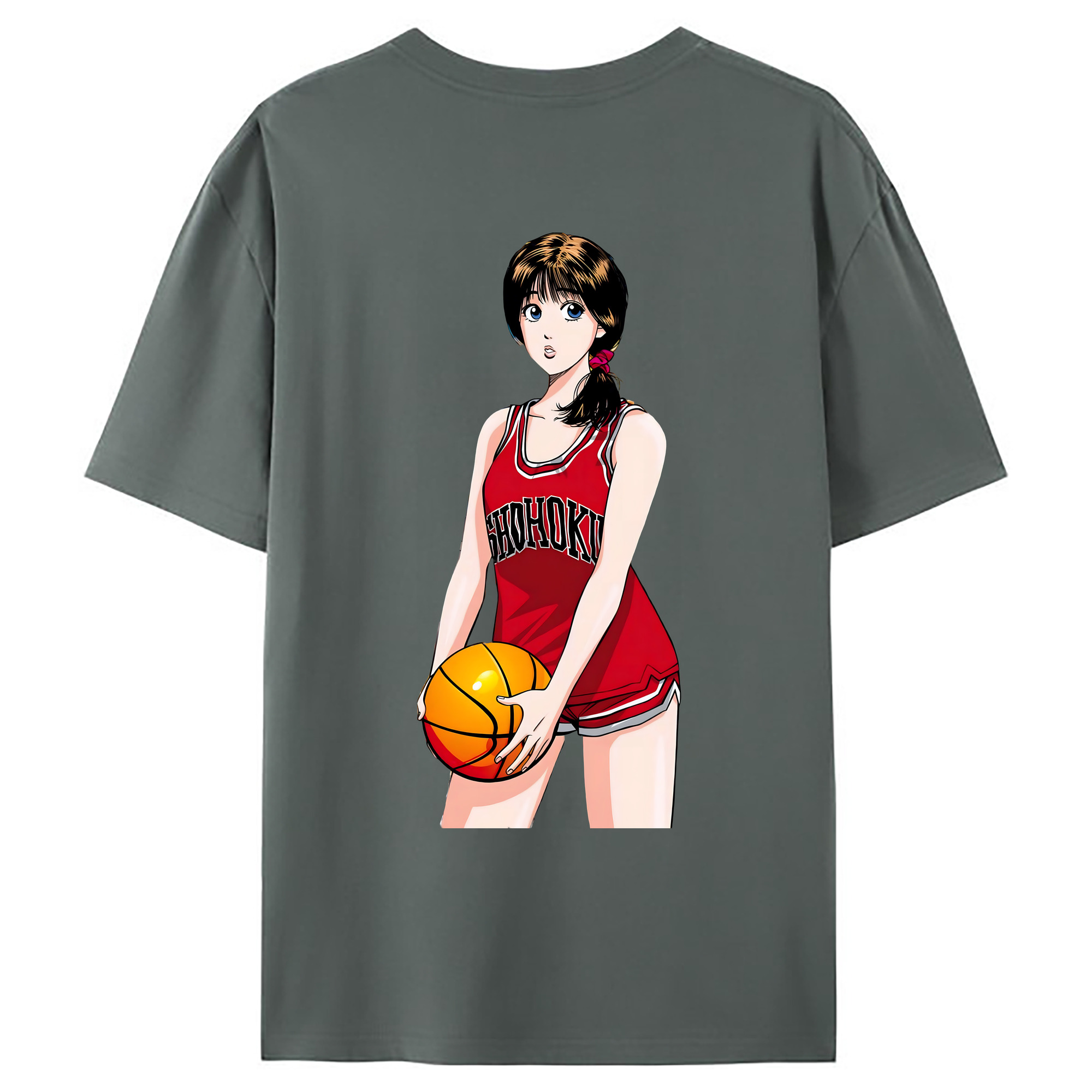 （画像用） SLAM DUNK／スラムダンク 綿100％ メンズ半袖Tシャツ（バックプリント） 通気性